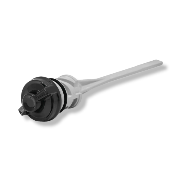 A black oil dipstick