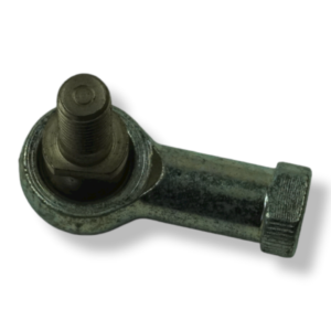 A close up of an old metal arm