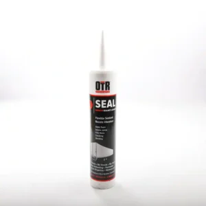 A white tube of sealant sitting on top of a table.