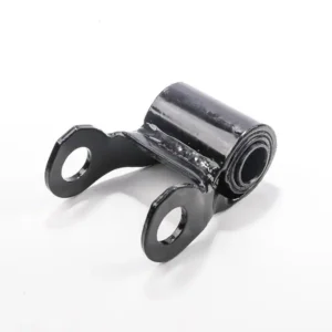 A black metal object with two metal handles.