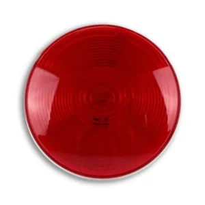 A red light that is on the side of a road.