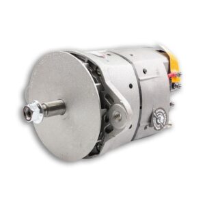 A motor is shown with the power on.